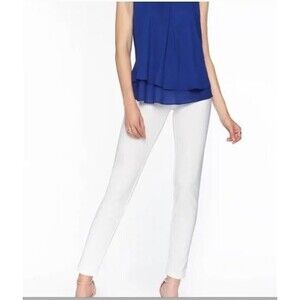 Frank Lyman Design Pants NWT Ivory Jersey Pull On Style 082 Womens Size 8